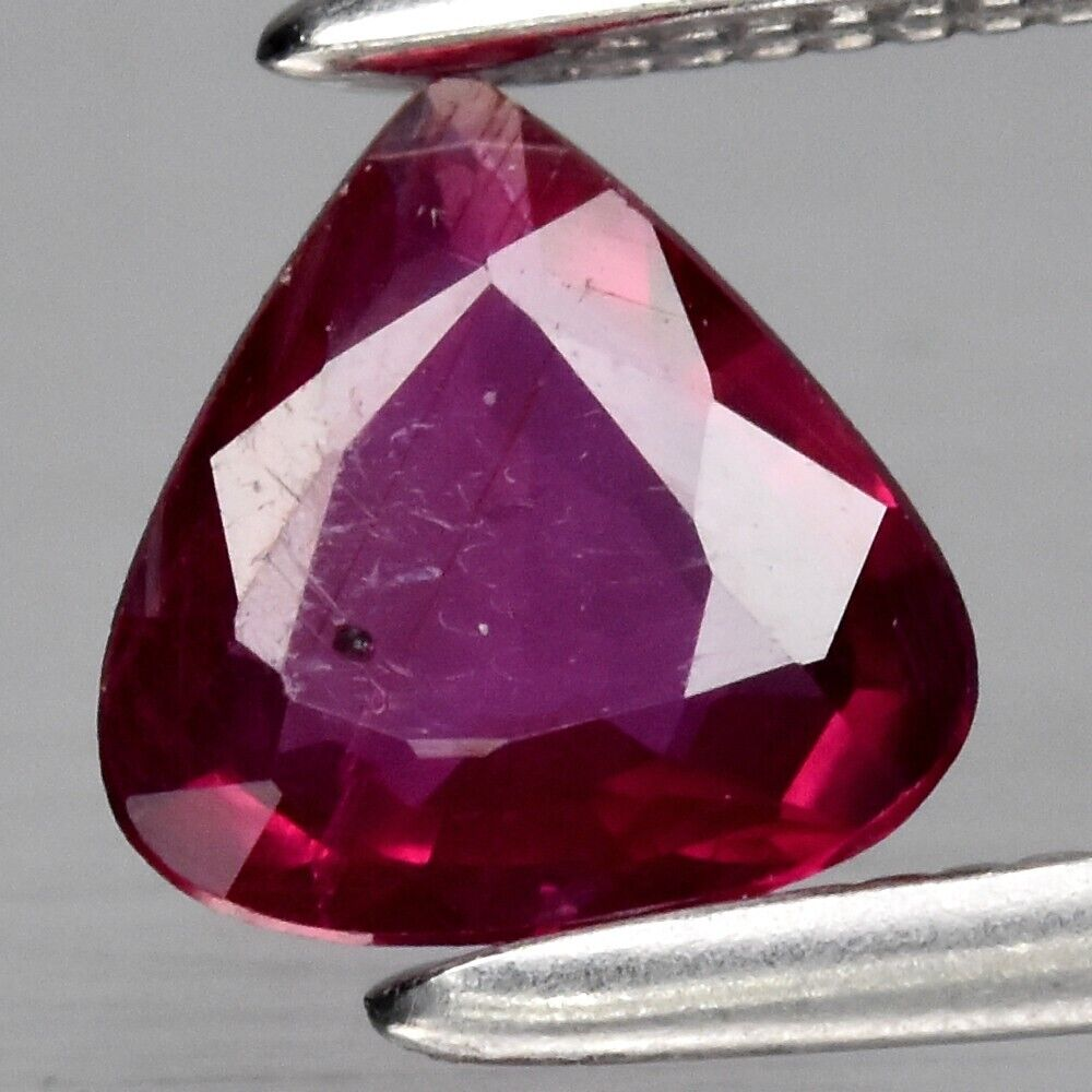 0.54ct Pear-cut Mozambique Ruby - Unheated/Untreated