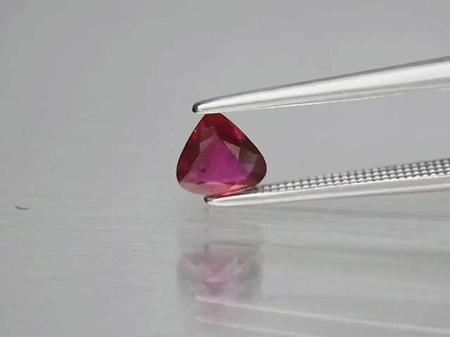 0.54ct Pear-cut Mozambique Ruby - Unheated/Untreated